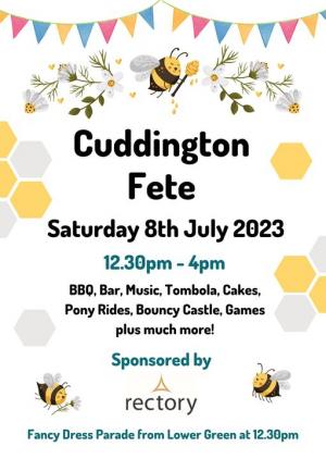 Cuddington Fete 2023 – Save the date (if you haven't already!) Article Graphic