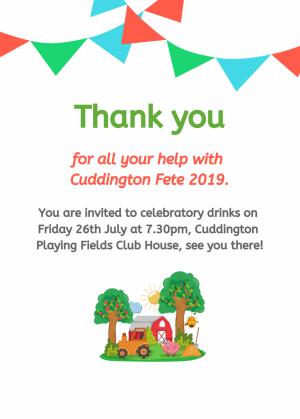 Fête Thank You Drinks – Friday 26th July! Article Graphic