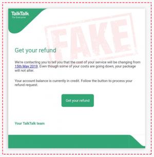 Fake TalkTalk Emails Article Graphic