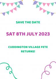 Cuddington Fete Returns for 2023! Article Graphic